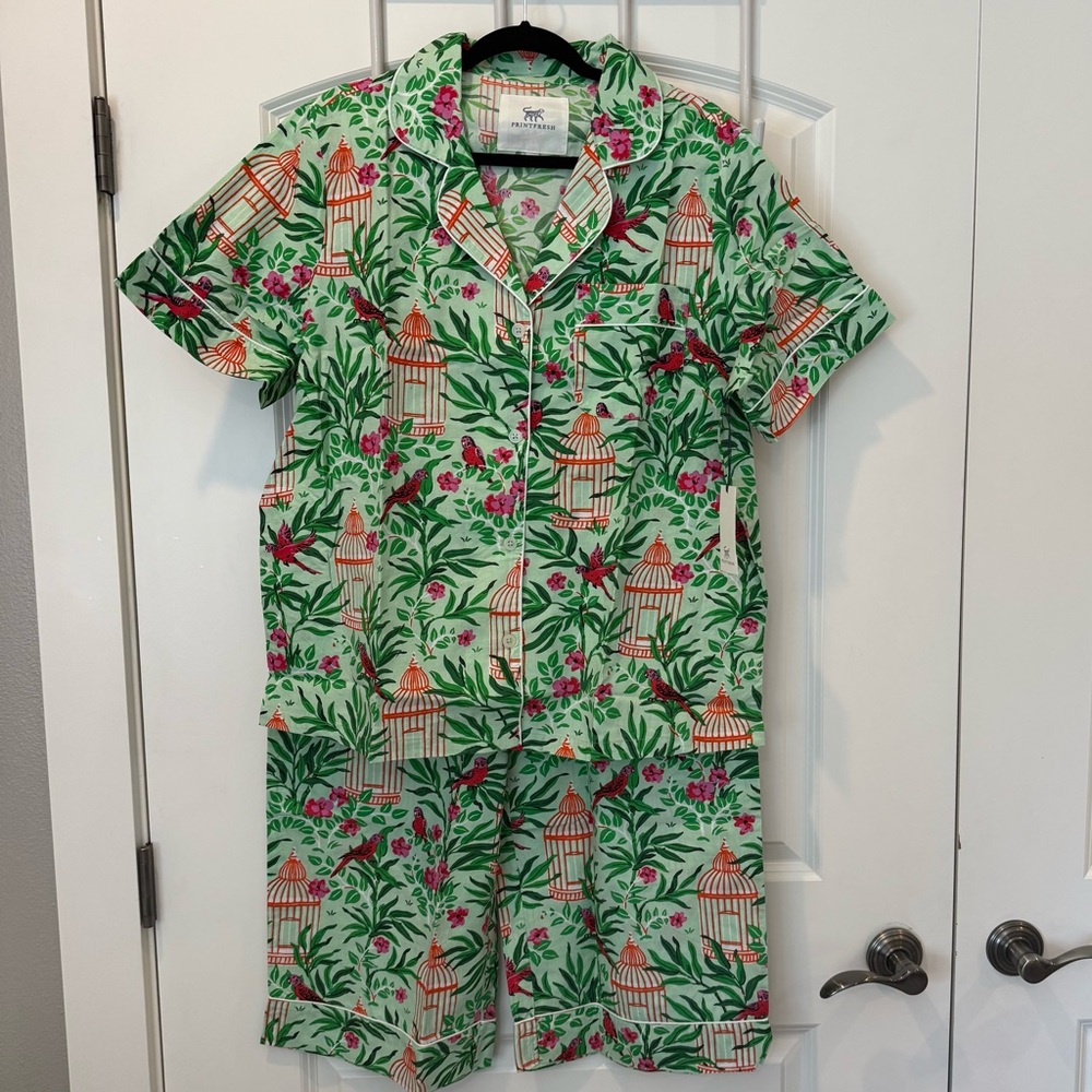 Printfresh Women’s Tropical Green Pajamas